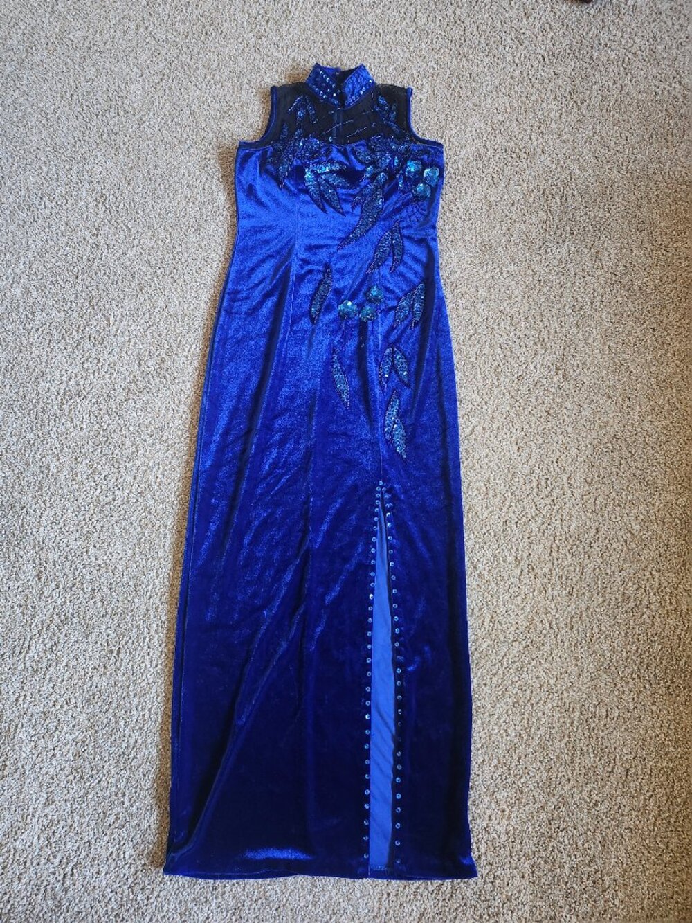 Vibrant Blue Evening Dress